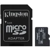 Карта памяти Kingston Industrial microSDHC SDCIT2/8GB 8GB (с адаптером)