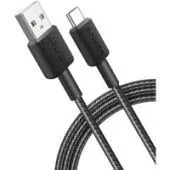 Кабель Anker A81H5 USB Type-A - USB Type-C (0.9 м, черный)