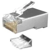 Коннектор-соединитель Hyperline PLUG-8P8C-UV-C6-SH-100 RJ45 (100 шт)