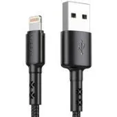 Кабель Vipfan X02 USB Type-A - Lightning (1.8 м, черный)