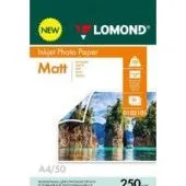 Фотобумага Lomond двухсторонняя матовая А4 250 г/м2 50 л 0102101
