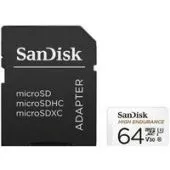 Карта памяти SanDisk High Endurance microSDXC SDSQQNR-064G-GN6IA 64GB (с адаптером)