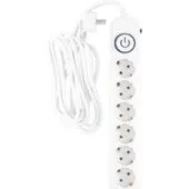 Сетевой фильтр IPPON BK-6-EU-5-10-W (5м, 6 розеток, белый)