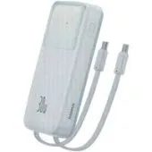 Внешний аккумулятор Baseus Comet Series Dual-Cable Digital Display Fast Charge Power Bank 30W 10000mAh (белый)