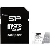 Карта памяти Silicon-Power Superior microSDXC SP064GBSTXDA2V20SP 64GB (с адаптером)