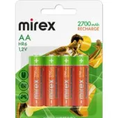 Аккумулятор Mirex AA 2700mAh 4 шт 23702-HR6-27-E4
