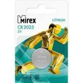 Батарейка Mirex CR2025 литиевая блистер 1 шт 23702-CR2025-E1