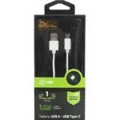 Кабель CACTUS USB Type-A - USB Type-C CS-USB.A.USB.C-1 (1 м, белый)