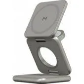 Беспроводное зарядное Magssory Fold Pro 3 в 1 WCH063 (титановый)