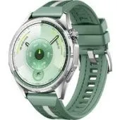 Умные часы Huawei Watch GT 6 46 мм (серебристый, с зеленым плетеным ремешком, международная версия)