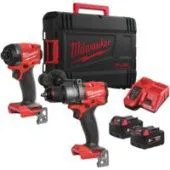 Наборы электроинструментов Milwaukee M18 FPP2A3-502X Fuel 4933480873 (шуруповерт, винтоверт, 2 АКБ, кейс)