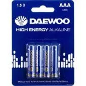 Батарейка Daewoo High Energy Alkaline AAA 4 шт. 5030381