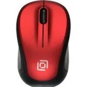 Мышь Оклик 665MW (черный/красный)