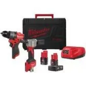 Наборы электроинструментов Milwaukee M12 FPP2D2-422X 4933480593 (шуруповерт, заклепочник, 2 АКБ, кейс)