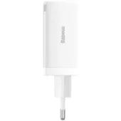 Сетевое зарядное Baseus GaN5 Pro Fast Charger 2C+U 65W (белый)