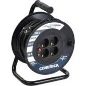 Удлинитель на катушке Generica УК20 WKP20-16-04-20-G (20 м, черный)
