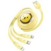 Кабель Baseus CB000063 USB Type-A - Lightning/USB Type-C/microUSB (1.1 м, желтый)