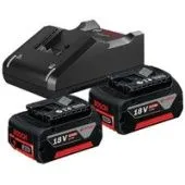 Аккумулятор с зарядным устройством Bosch 1600A019S1 (18В/2x4 Ah + 18-40В)