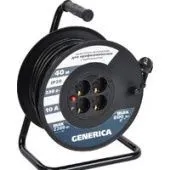 Удлинитель на катушке Generica УК40 WKP10-10-04-40-G (40 м, черный)