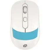 Мышь Оклик 310MW (белый/голубой)