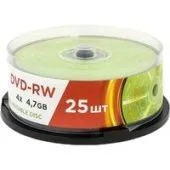 DVD-RW диск Mirex 4.7Gb 4x UL130032A4M (25 шт.)