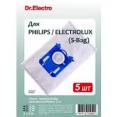 Комплект одноразовых мешков Dr.Electro PH3D/5 (Philips S-bag)
