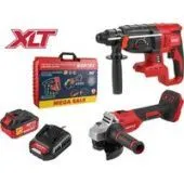 Наборы электроинструментов Wortex 1329852 (перфоратор, болгарка, 1 АКБ, кейс)