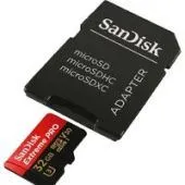 Карта памяти SanDisk Extreme PRO SDSQXCG-032G-GN6MA microSDHC 32GB (с адаптером)