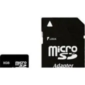Карта памяти SmartBuy microSDHC (Class 4) 8 Гб + SD адаптер (SB8GBSDCL4-01)