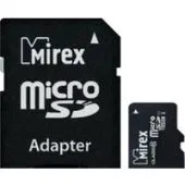 Карта памяти Mirex microSDXC UHS-I (Class 10) 128GB + адаптер [13613-AD10S128]