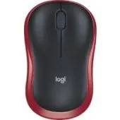 Мышь Logitech M186 (черный/красный)