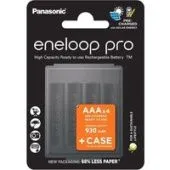 Аккумулятор Panasonic Eneloop Pro AAA BK-4HCDE/4CP+case (4 шт)