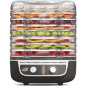 Сушилка для овощей и фруктов Великие Реки Волга-9 (черный/белый)