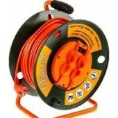 Удлинитель на катушке Glanzen EB-50-007 (50 м, оранжевый)
