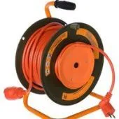 Удлинитель на катушке Glanzen EB-30-010 (30 м, оранжевый)