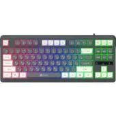 Клавиатура Оклик 711G (серый/белый)