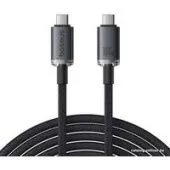 Кабель Baseus Crystal Shine USB3.2 Full-Featured Fast-Charging 100W USB Type-C - USB Type-C (1.5 м, черный)