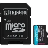 Карта памяти Kingston Canvas Go! microSDXC 512GB SDCG4/512GB (с адаптером)