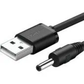 Кабель Ugreen US277 USB 2.0 Type-A - DC 3.5 мм 10376 (1 м, черный)