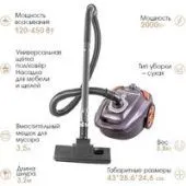 Пылесос Endever SkyClean VC-250 (серый/фиолетовый)
