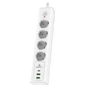 Сетевой фильтр Cablexpert Exnovo EXN-4-CU2-W-2
