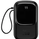Внешний аккумулятор Baseus Qpow Pro Digital Display Fast Charge 10000mAh 20W (черный)
