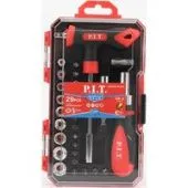 Набор отвертка с битами и головками P.I.T. Advance HSDR04-0029T (29 предметов)