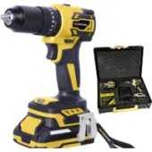 Ударная дрель-шуруповерт Hanskonner HCD2065PRO (с 2-мя АКБ, кейс)