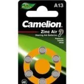 Батарейка Camelion ZA13 BP6 Mercury Free 6шт