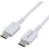 Кабель GoPower 00-00022803 USB Type-C - USB Type-C (1 м, белый)