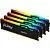 Оперативная память Kingston FURY Beast RGB 4x16ГБ DDR5 5600 МГц KF556C40BBAK4-64