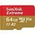 Карта памяти SanDisk Extreme microSDXC SDSQXAH-064G-GN6MN 64GB
