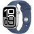 Умные часы Apple Watch Series 10 46 мм (алюминиевый корпус, серебристый/синий, спортивный силиконовый ремешок S/M)