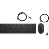 Офисный набор HP Pavilion 400 (клавиатура + мышь, черный)